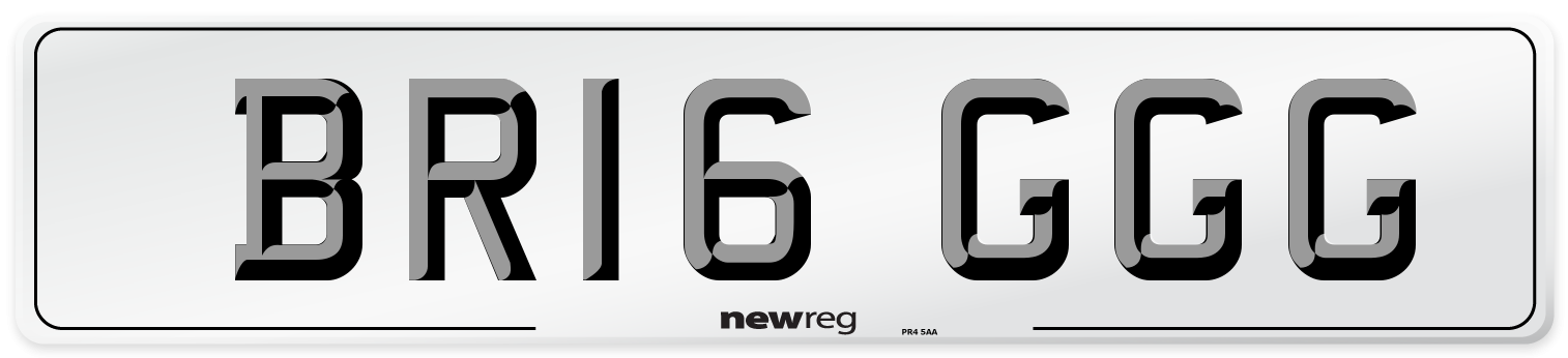 BR16 GGG Number Plate from New Reg